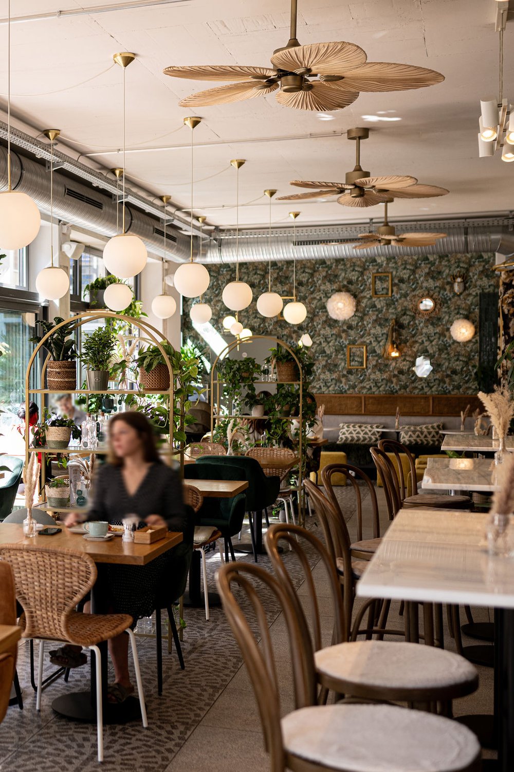GuMo Café Innenraum mit Pflanzen