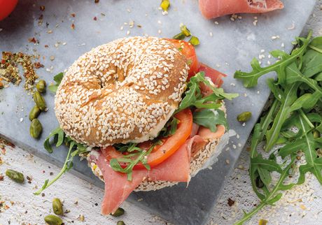 Schinken Streich Bagel